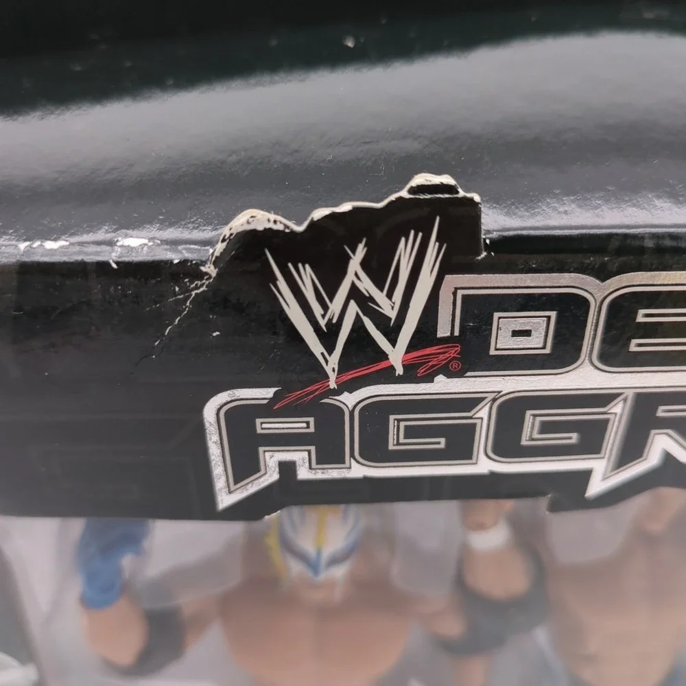 WWE Rey Mysterio Randy Orton Kurt Angle 3 Pack ERROR Deluxe Aggression Jakks